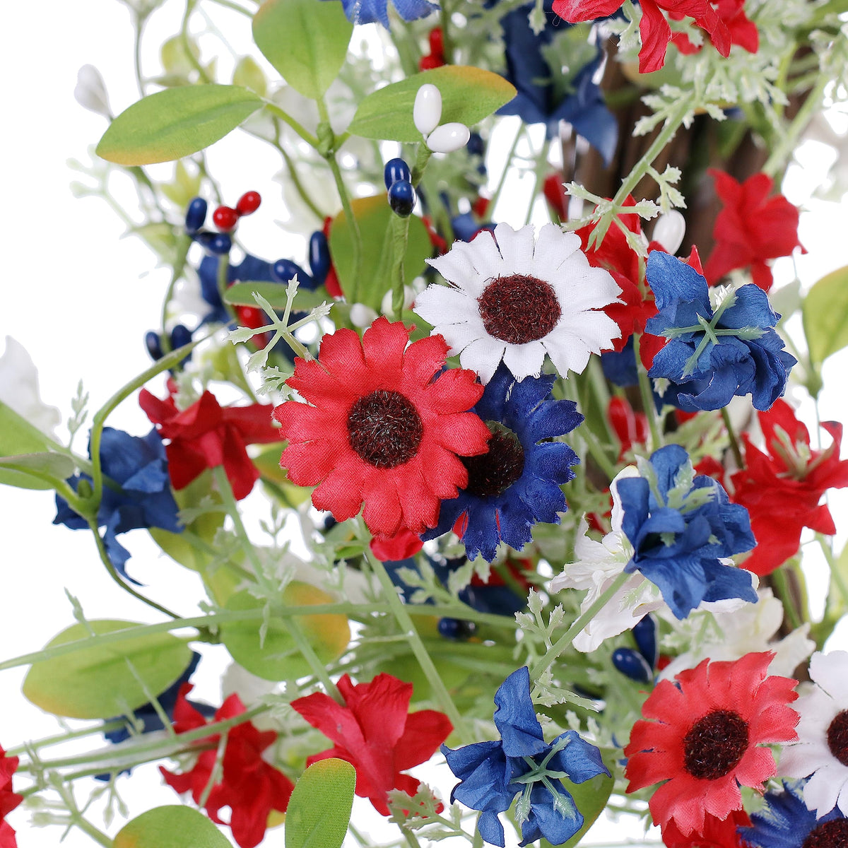 Grapevine base provides sturdy structure for VioletEverGarden wreath