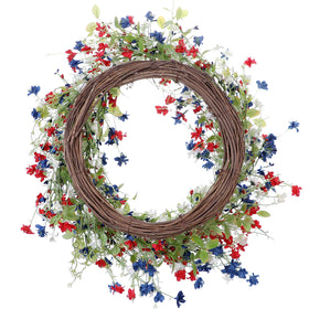 Wreath packaged securely to preserve fullness during shipping