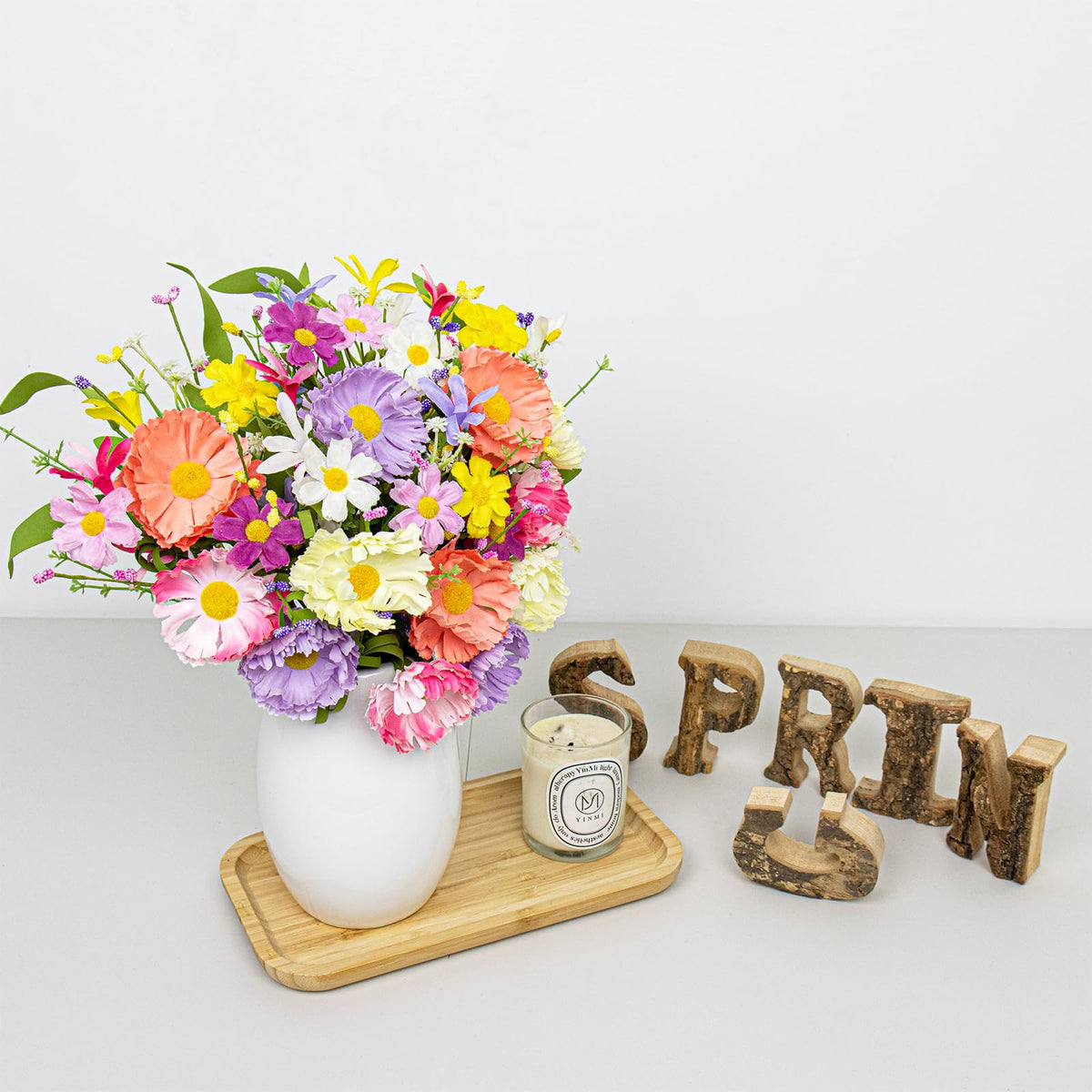 VioletEverGarden four-color mix on colorful stems for bright home accents.