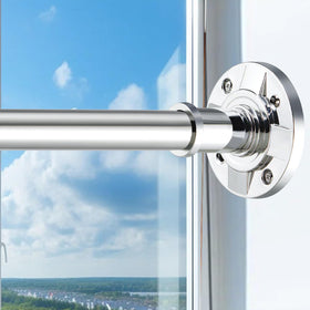 VIOREMOS adjustable shower rod fits 31–88 inches with secure tension
