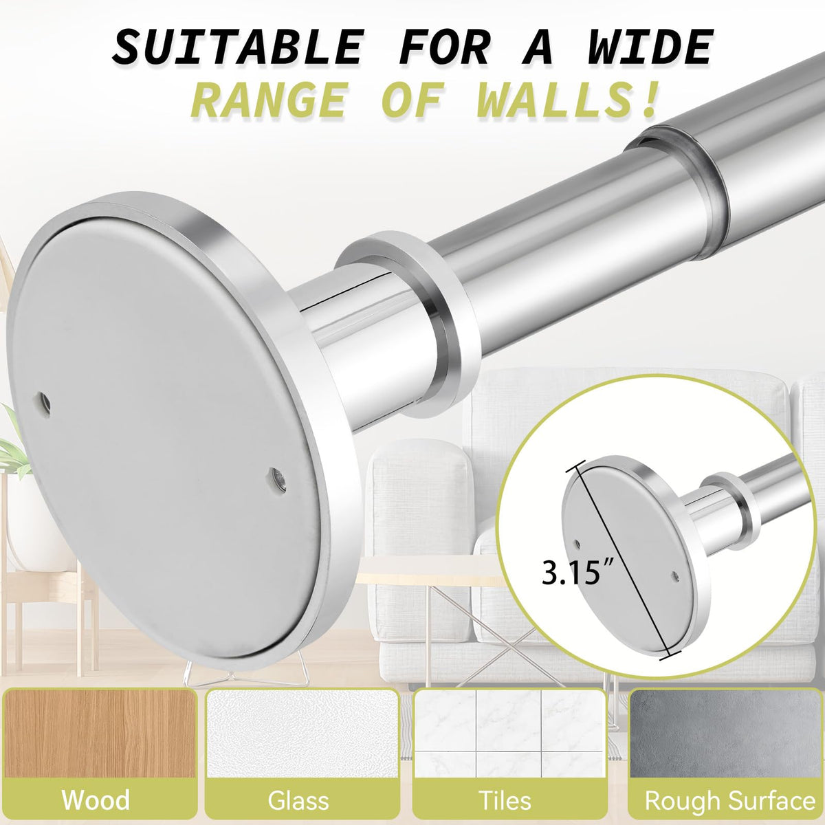 VIOREMOS stainless steel coating resists rust in humid bathrooms
