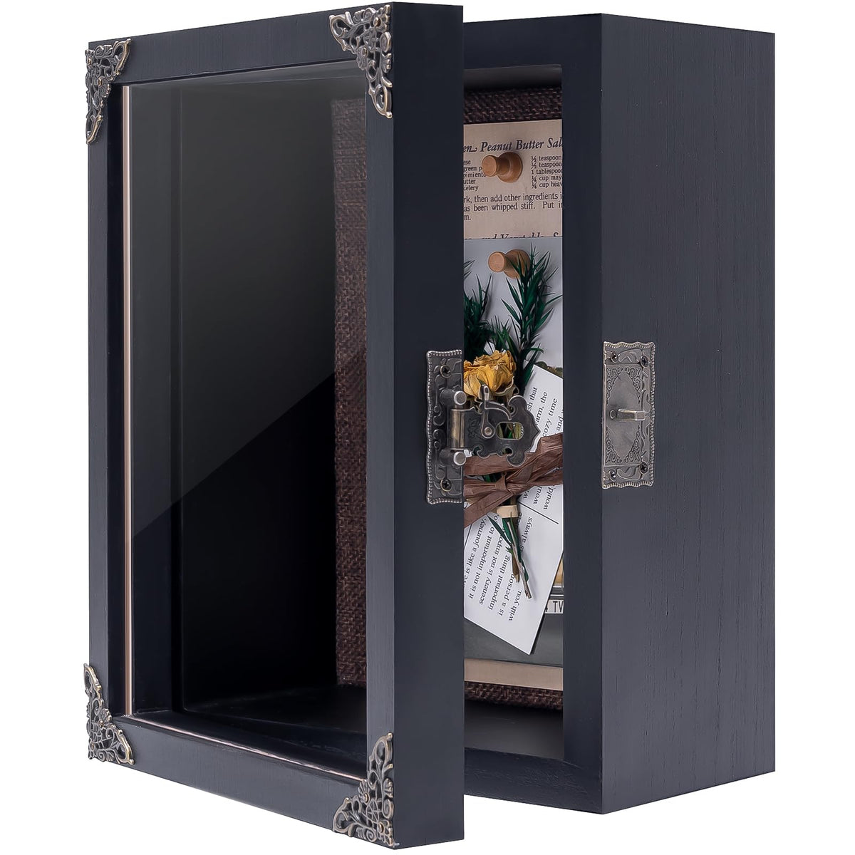 Viown Deep Shadow Box 8x10 front view with generous depth for bulky keepsakes.