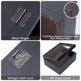 Viown Deep Shadow Box 8x10 vintage charred finish adds rustic charm.