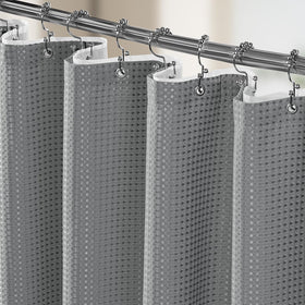 Vipfree 3 in 1 shower curtain set with waffle texture adds luxury to your bathroom