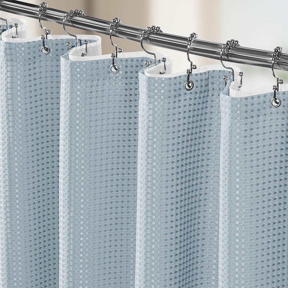 Vipfree 3in1 shower-curtain-set shown for an all-in-one bathroom update and durable hardware.