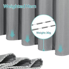 Vipfree 72 x 72 inches curtain on rod for a clean bathroom look