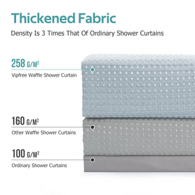 Vipfree double-sided-hooks demonstrate strong support for heavy curtains.