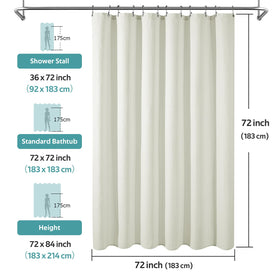 Vipfree weighted hem keeps curtain in place during showers