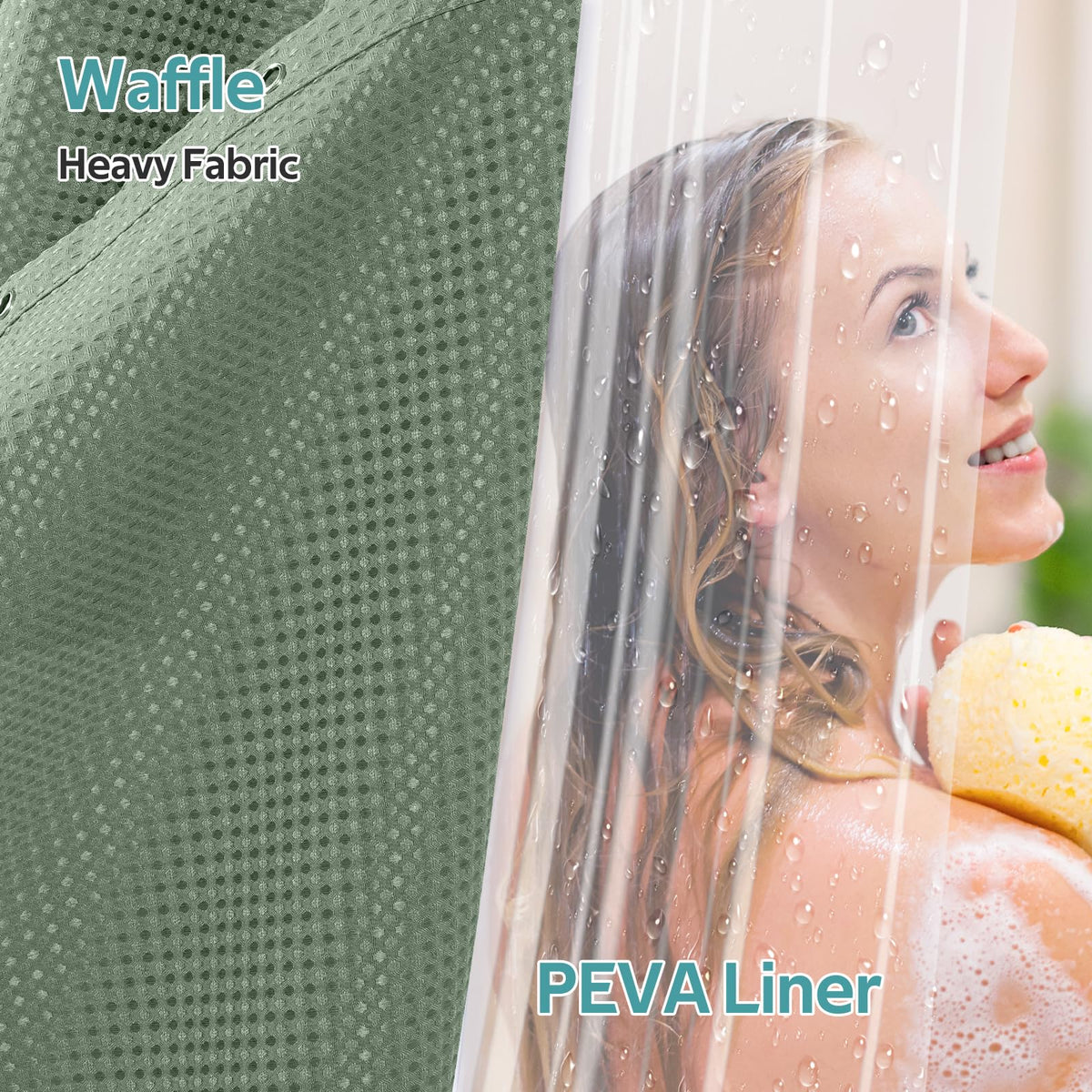 Vipfree stainless steel double-sided hooks on a shower rod