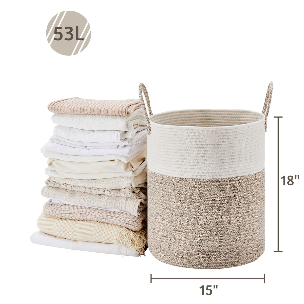 VIPOSCO laundry hamper folded for shipping shows compact packaging.