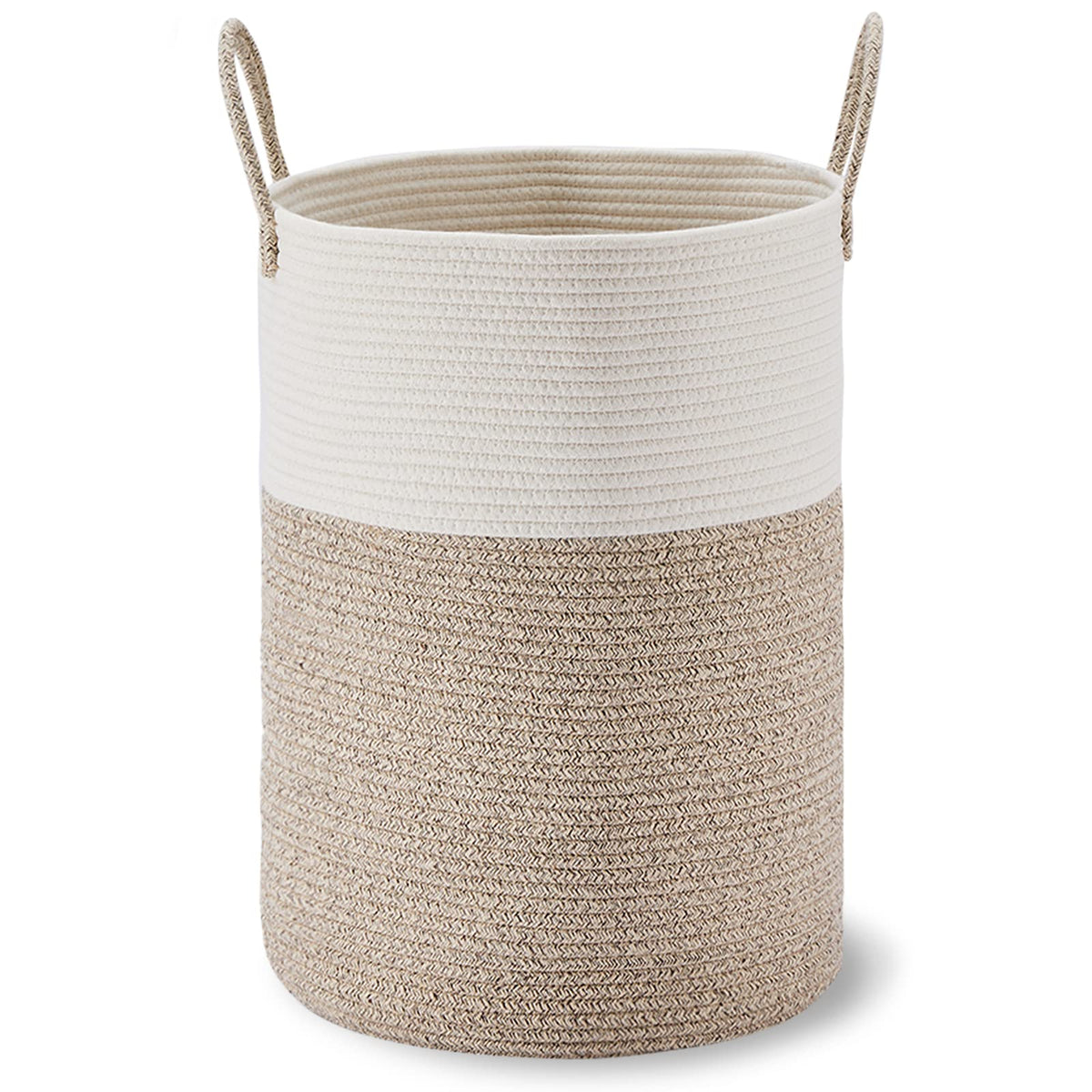 VIPOSCO hamper durability handles highlighting robust load support for towels and clothes.