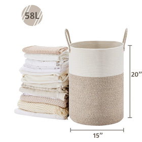 VIPOSCO white-brown hamper handles closeup emphasizing soft reinforced grip for daily use.