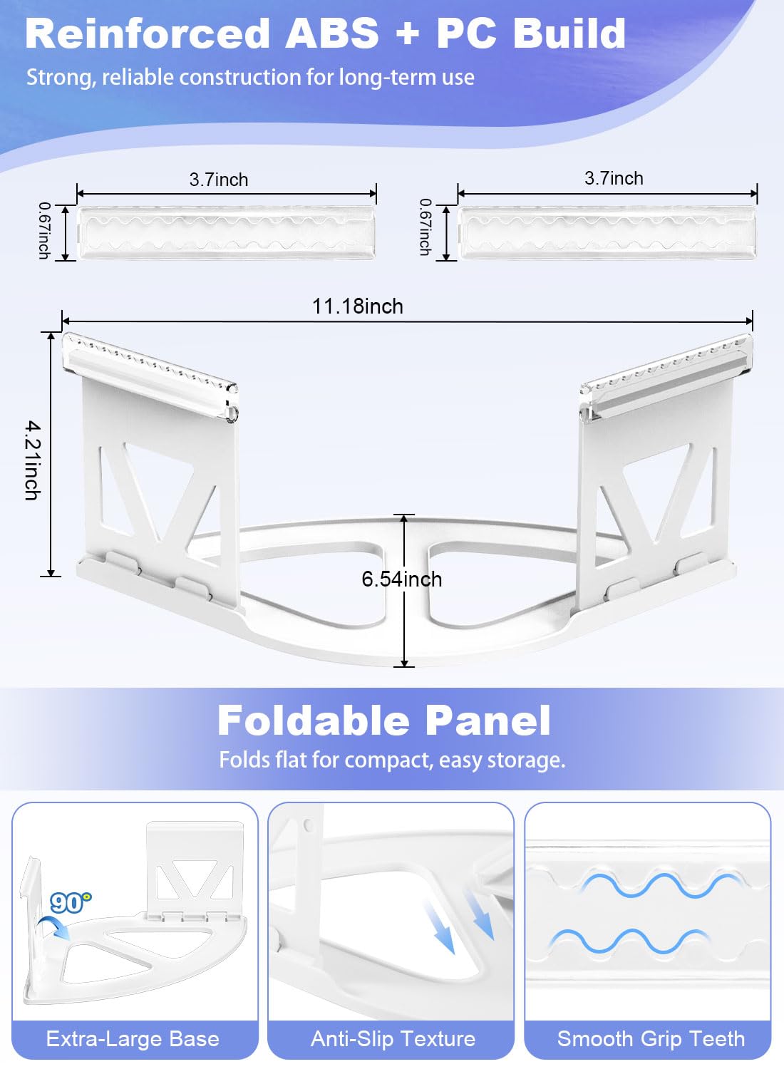 Visatai durable ABS+PC construction resists wear for lasting performance