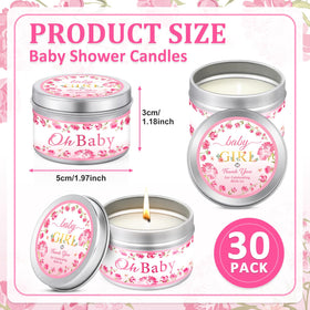 VISCOO lavender scented baby shower candle creates calming ambiance