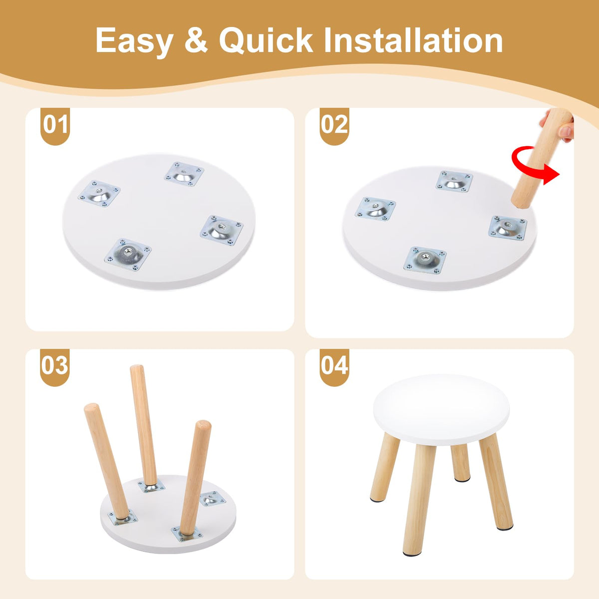 Viscoo two-pack kids stools ideal for family use and shared spaces