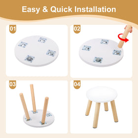 Viscoo two-pack kids stools ideal for family use and shared spaces