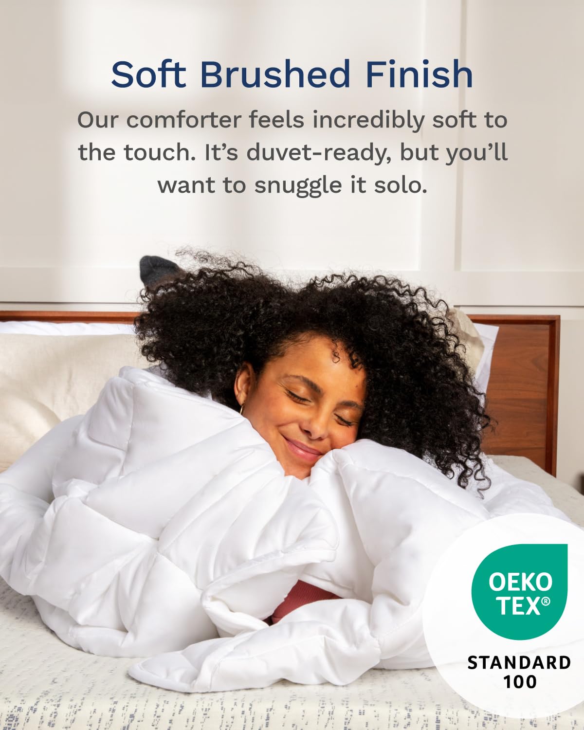 ViscoSoft twin XL comforter with duvet-cover corner loops
