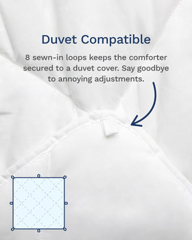 ViscoSoft comforter in a dorm room setup for convenience