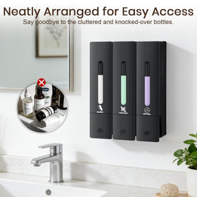 ViserVita hotel bathroom wall-mounted dispenser showcasing durable ABS build.