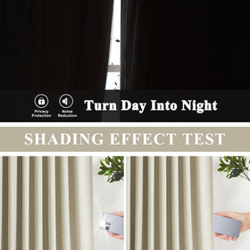 Vision Home curtains include 18 hooks for quick setup and secure hang