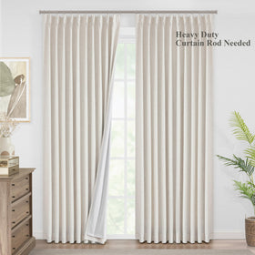 Vision Home full blackout curtains block bright light for restful sleep