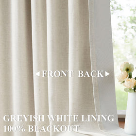 Vision Home linen blend texture close-up showing natural warmth and texture
