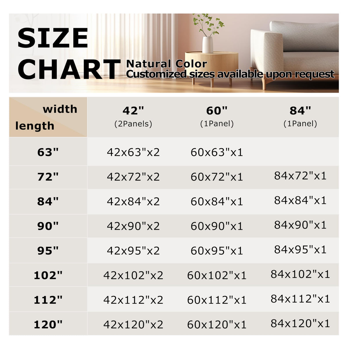 Vision Home machine-washable curtains are easy to care for in cold water.