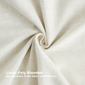 Vision Home easy-care linen-blend drapes are machine washable.