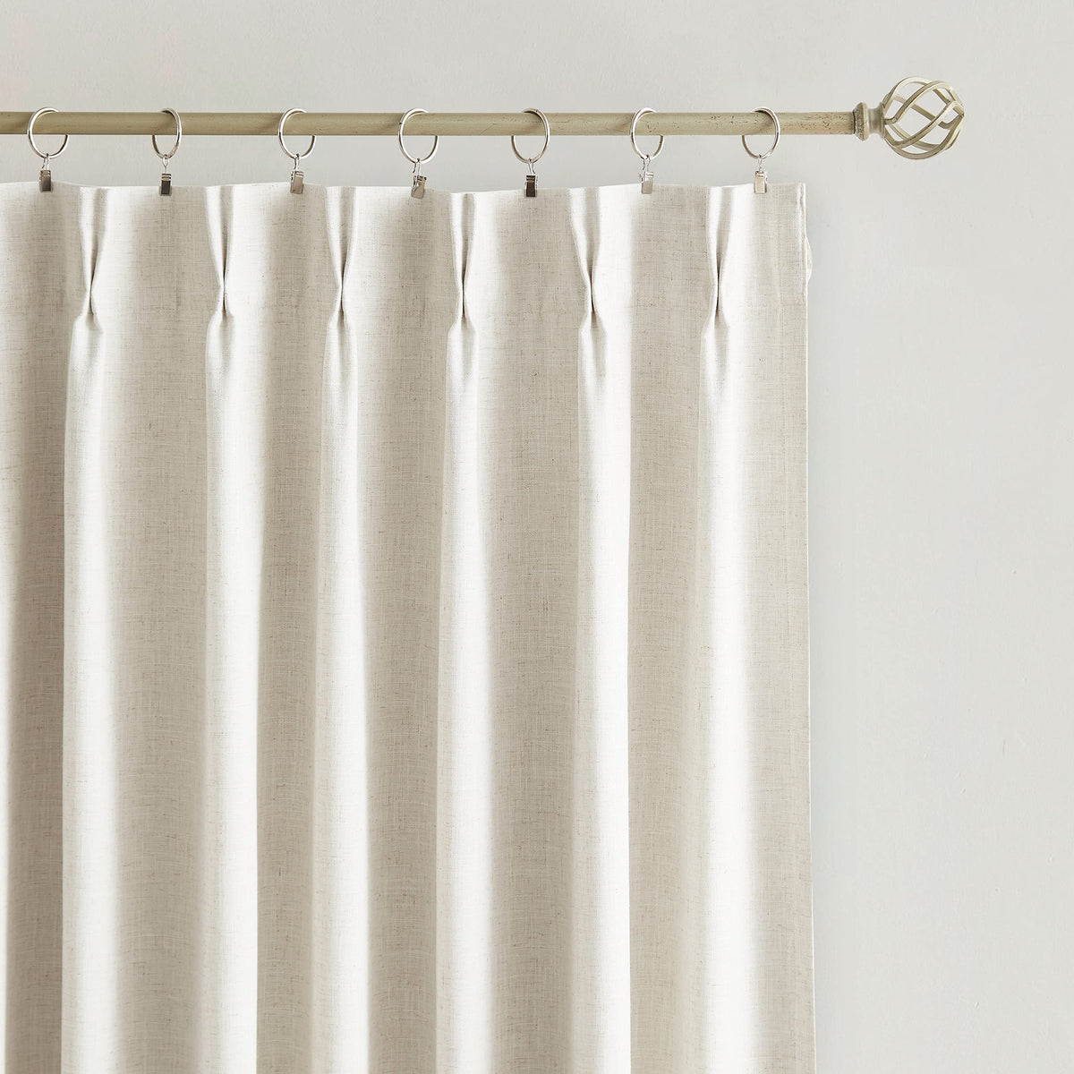 Vision Home premium linen blend adds texture while maintaining light control.