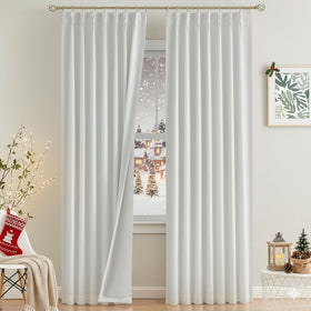 Vision Home room-darkening privacy curtains for bedrooms and living rooms.
