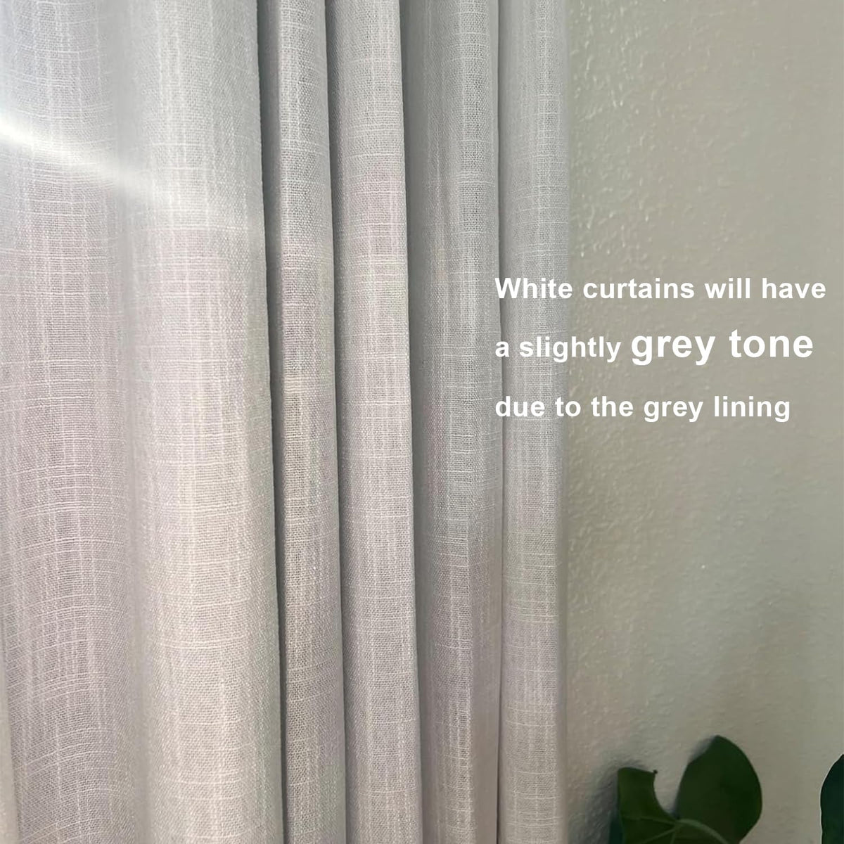 Vision Home white pinch pleated blackout curtains two panels ready for installation
