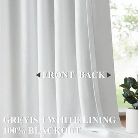 Close-up of pinch pleats on Vision Home curtain showing modern drape