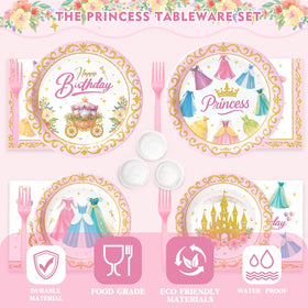 Vistico Princess cupcake toppers offer charming treat accents.