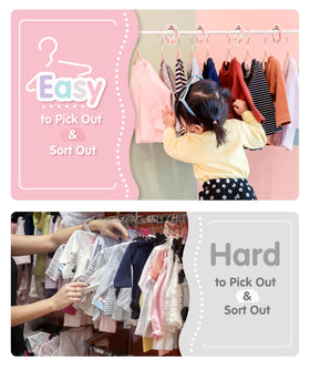 Vis'V ideal for nursery closets and organized baby outfits.