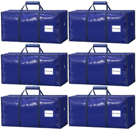 VISVEIL 6Pack moving bags with closed zippers for secure packing during moves.