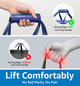 VISVEIL bags with reinforced handles support comfortable carrying for long hauls.
