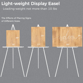 VISWIN adjustable easel holder accommodates various sign sizes