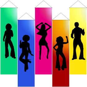 VitalCozy 70s disco banner for front doors adds retro neon flair and instant curb appeal.