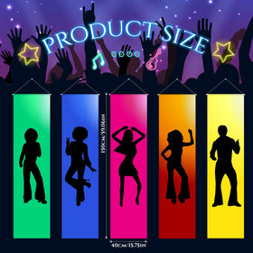 VitalCozy 70s disco banner garden display brings retro vibes to outdoor spaces.