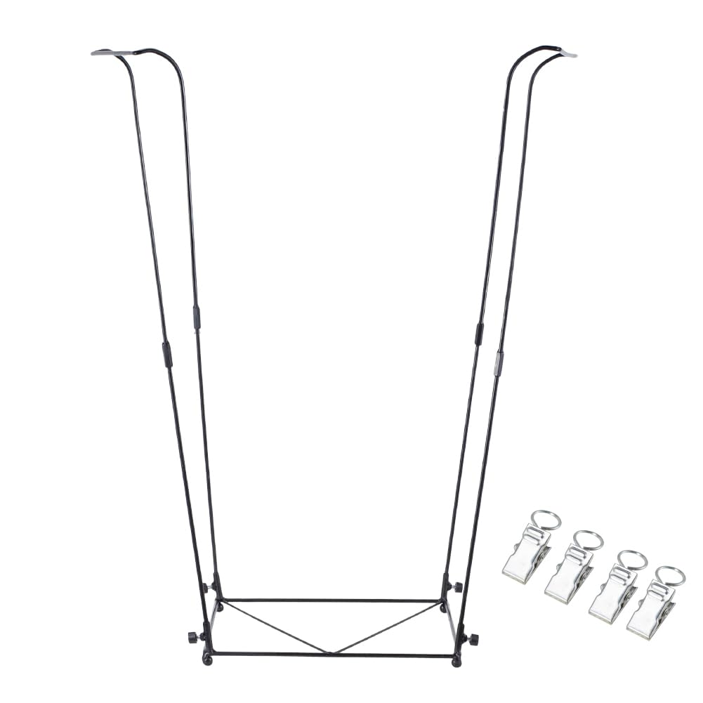 Viterlight trash bag holder stand-assembled for stable outdoor use.