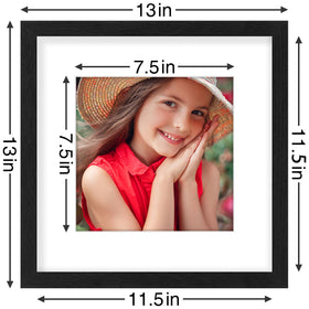 Vittanly 12x12 frame close-up shows durable engineered wood and black finish.