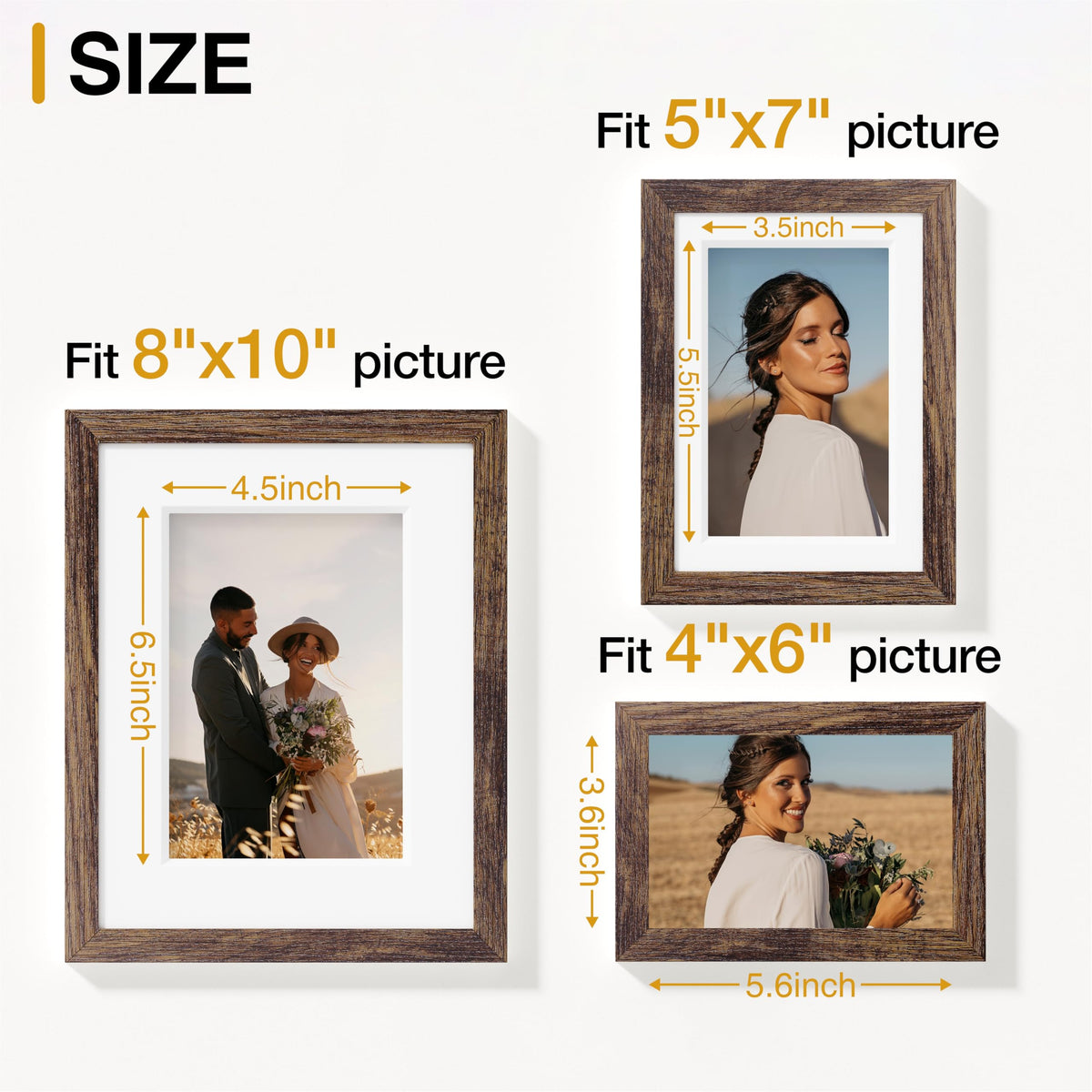 Vittanly 4x6 frames showcasing memories in a compact layout
