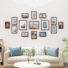 Vittanly 5x7 frames set on a tabletop gallery