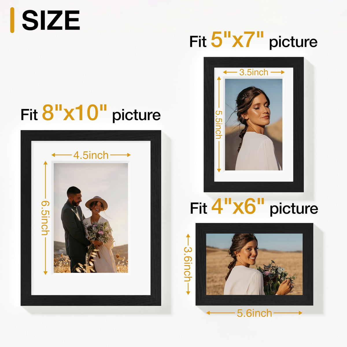 Vittanly 4x6 frames used to create a compact photo display