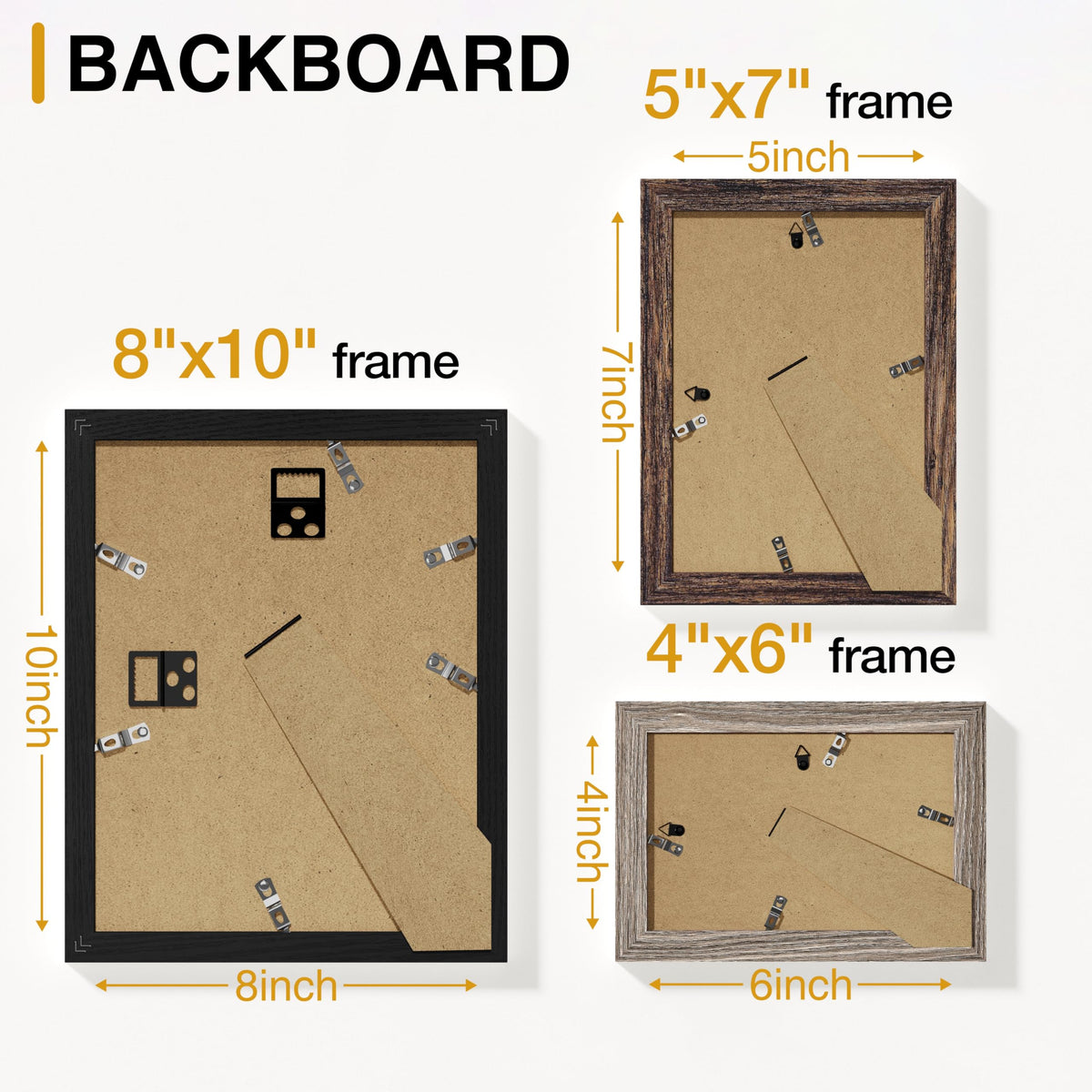 Vittanly 4x6 dark grey collage frame versatile for walls or tabletops
