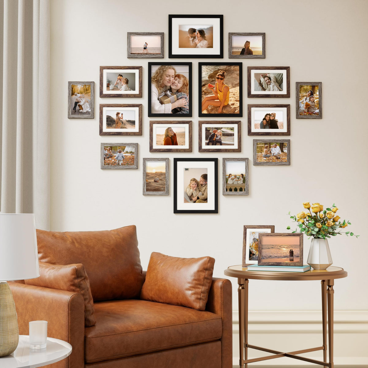 Vittanly 5x7 black collage frame suited for compact gallery walls