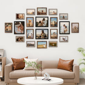 Vittanly 8x10 brown collage frame complements warm decor