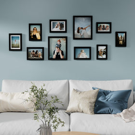 Vittanly 5x7 black frame on wall creates balanced mini-gallery.