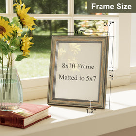 Vittanly 5x7 photo ready with mats for balanced gallery displays.
