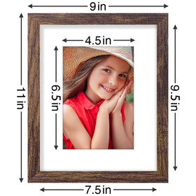 Vittanly 5x7 mat-in framing holds memories with a crisp surround.